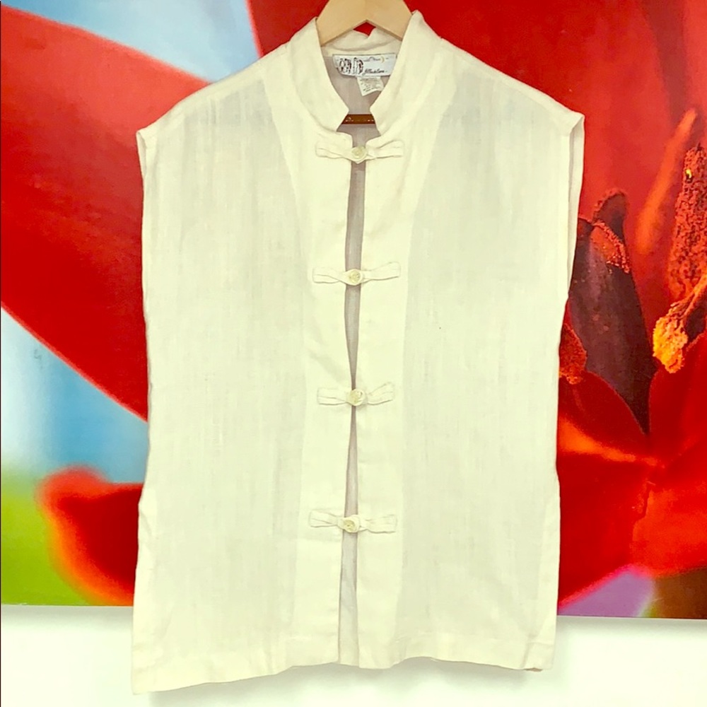 NWOT FILLES DE LUNE LUNEN VEST IN LIGHT BEIGE